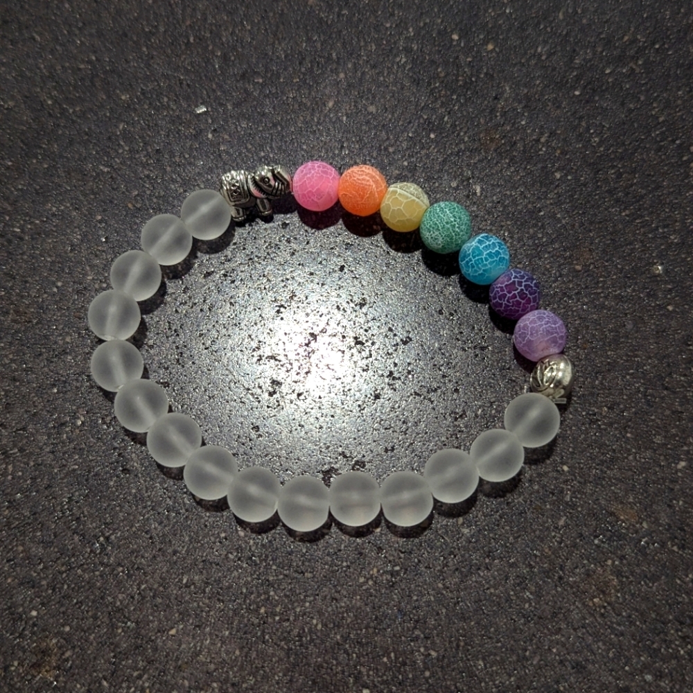 Natural 7 Chakra Stones Set Healing Crystal Polished Bracelet Yoga Jewelry Cryst